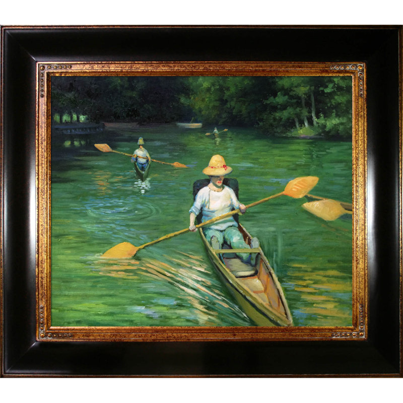 Tori Home Skiffs on the Yerres by Gustave Caillebotte